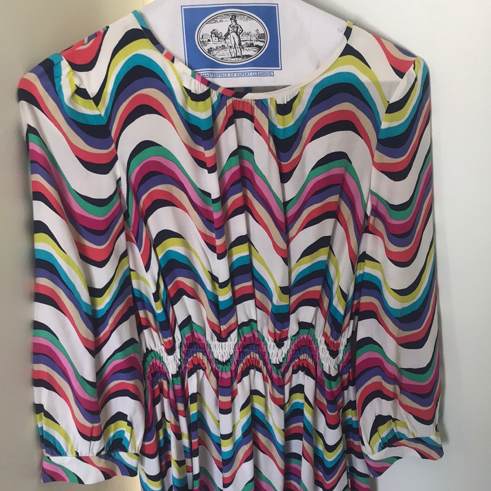 NWT Kate Spade Multi Colored Silk Dress -6